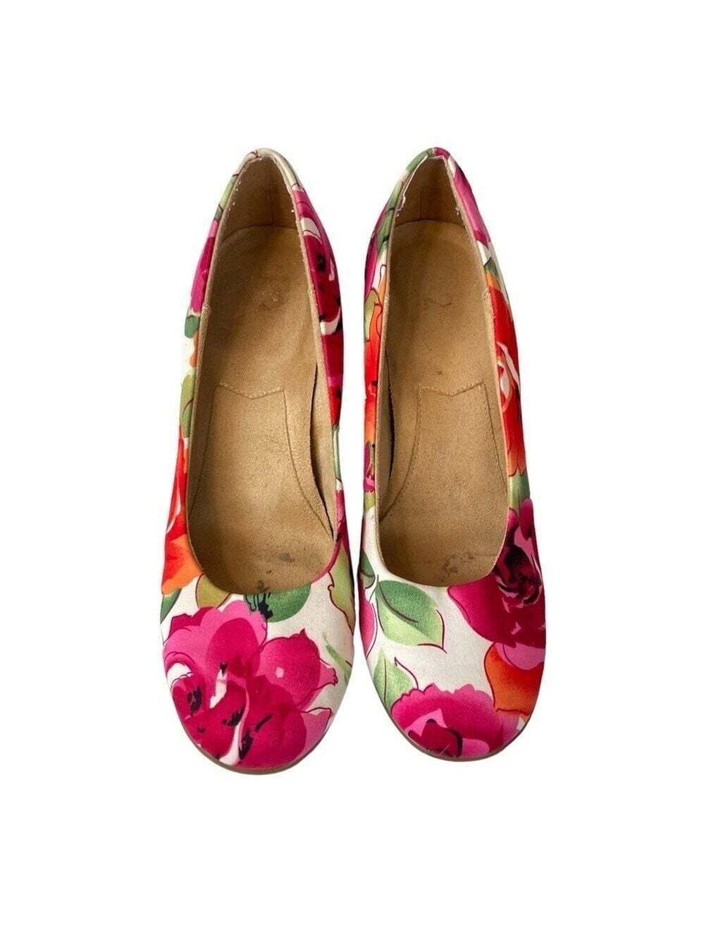 A2 by Aerosoles Plumberry Floral Wedge Heels Size 9.5 Romanticcore Spring - Picture 6 of 13